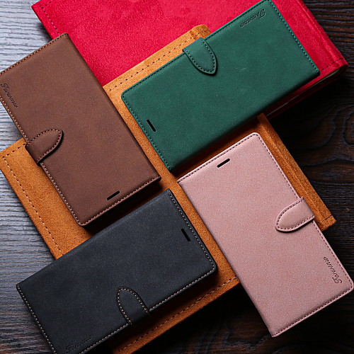 

Phone Case For Xiaomi Full Body Case Leather Xiaomi Poco X3 NFC Redmi Note 9 Redmi Note 9 Pro Redmi Note 9 Pro Max Redmi Note 8 Redmi Note 8 Pro Redmi Note 9S Shockproof Solid Color PU Leather