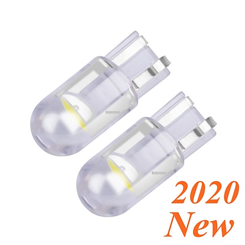 

2PCS T10 W5W WY5W COB LED Car Wedge Parking Light Turn Side Bulbs Instrument Lamp Auto License Plate Light White Red Yellow Blue