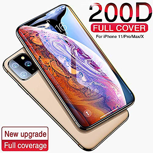 

200d full cover tempered glass for iphone 11 pro x xr xs max glass iphone 11 pro screen protector protective glass on iphone 11,iphone 11 pro max,hydrogel film