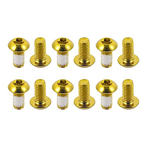 

disc brake rotor bolts,m5x10mm bicycle rotor screws for mtb mountain bike, t25 steel golden