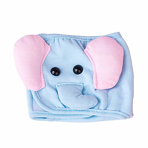 

pets dog reusable safety pants cartoon anti-harassment leak-proof wrap diapers blue elephant l