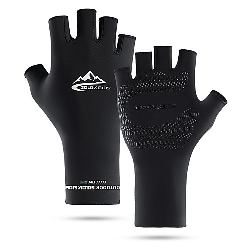 

Bike Gloves / Cycling Gloves Anti-Slip Sunscreen Breathable Quick Dry Fingerless Gloves Sports Gloves White Black Grey for Adults' Outdoor Exercise Cycling / Bike