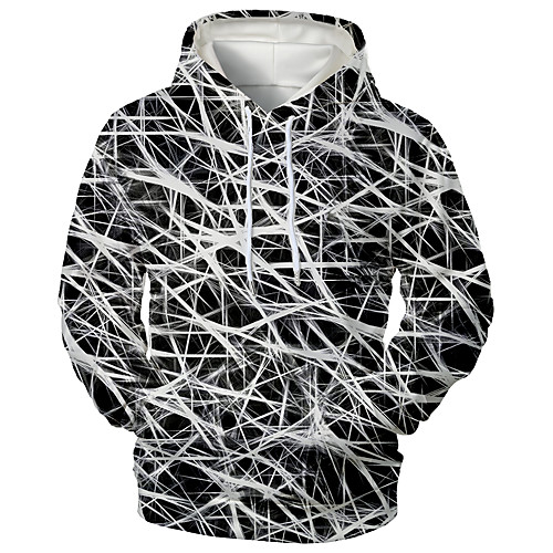 

Men's Pullover Hoodie Sweatshirt Graphic Abstract 3D Front Pocket Hooded Daily 3D Print 3D Print Casual Hoodies Sweatshirts Long Sleeve White