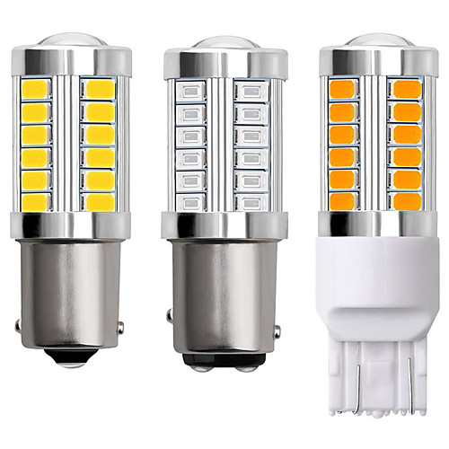 

1156 BA15S 1157 BAY15D 7443 P21W 3157 LED Car Light Bulbs 12V 5730 33 LED Car Backup Light Turn Signal Lights Tail Lights Brake Lights Daytime Running Lights White yellow 2pcs