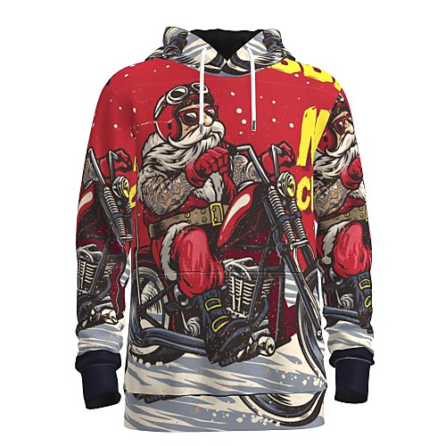 

Men's Pullover Hoodie Sweatshirt Print Graphic 3D Front Pocket Hooded Christmas Daily 3D Print 3D Print Christmas Hoodies Sweatshirts Long Sleeve Red