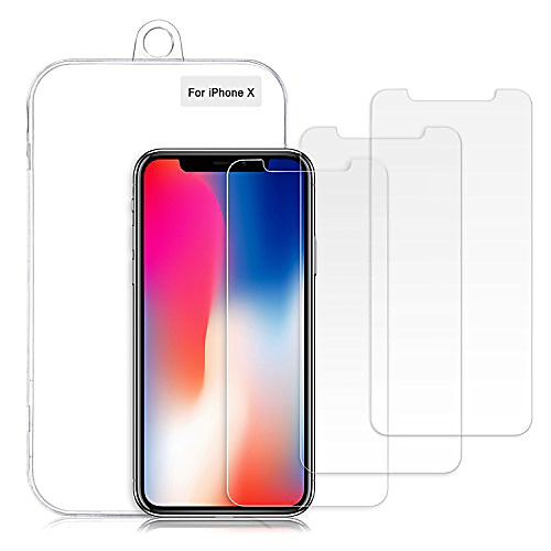 

iphone xs/x screen protector, 0.26mm 9h tempered shatterproof glass screen protector anti-shatter film [3d touch compatible & 3-pack]