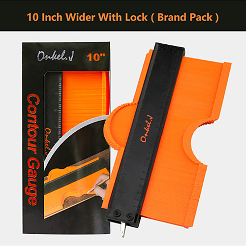 

Brand Lock Wider Contour Gauge Profile Tool Alloy Edge Shaping Wood Measure Ruler Laminate Tiles Meethulp Gauge
