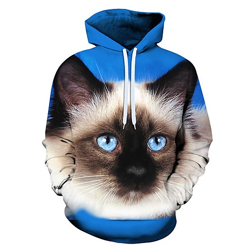 

Men's Pullover Hoodie Sweatshirt Graphic Ugly Christmas Animal Hooded Christmas 3D Print 3D Print Christmas Hoodies Sweatshirts Long Sleeve Blue Khaki Black