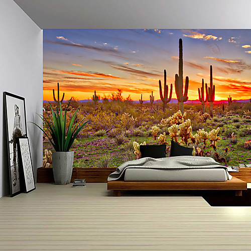 

Wall Tapestry Art Decor Blanket Curtain Picnic Tablecloth Hanging Home Bedroom Living Room Dorm Decoration Polyester Beauty Background Cactus Beauty Views