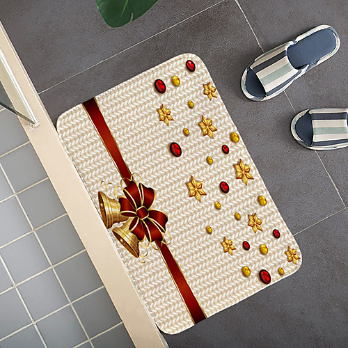 

Christmas Santa Claus Holiday Party Christmas Tree Elk Snowflake Candle Gift Firepla Pattern Rug Door Mat Hallway Carpets Area Rugs for Bedroom Living Room Carpet Kitchen Bathroom Anti-Slip Floor Mats