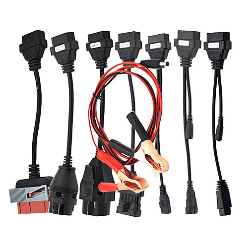 

Car Diagnostic Cable Full Set 8pcs Auto Car Diagnostic Connector Adapter For delphis VD DS150E CDP VDIJK Autocoms pro Multidiag pro plus 8 Car Cable OBD OBD2 Cables