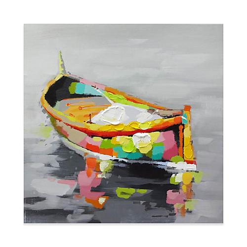 

Landscape Oil Painting On Canvas Abstract Boat Contemporary Art Wall Paintings Handmade Painting Home Office Decorations Canvas Wall Art Painting Rolled Canvas No Frame
