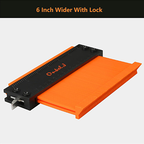 

Brand Lock Wider Contour Gauge Profile Tool Alloy Edge Shaping Wood Measure Ruler Laminate Tiles Meethulp Gauge