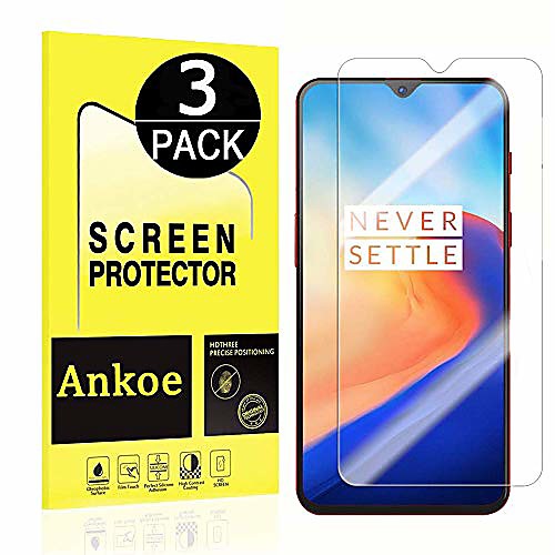 

Phone Screen Protector For OnePlus Oneplus 6T Tempered Glass 3 pcs High Definition (HD) Ultra Thin Scratch Proof Front Screen Protector Phone Accessory