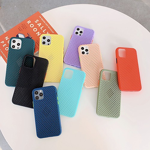 

Phone Case For Apple Back Cover iPhone 12 Pro Max 11 SE 2020 X XR XS Max 8 7 Shockproof Solid Color TPU