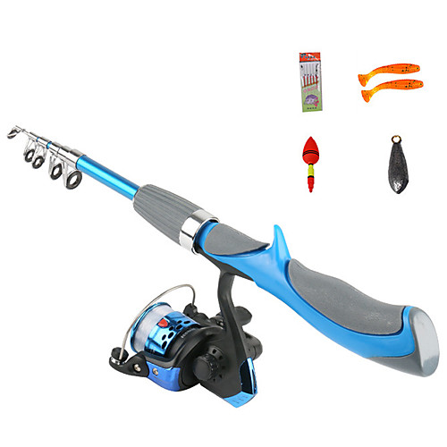 

Fishing Rod and Reel Combo Casting Rod 130 cm Portable Telescopic Lightweight Extra Heavy (XH) Sea Fishing Bait Casting Freshwater Fishing