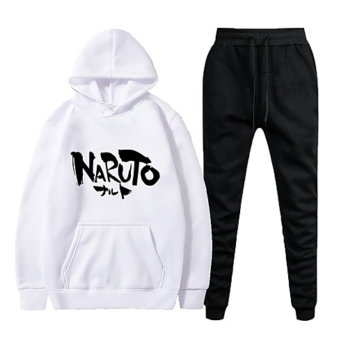 

Inspired by Naruto Naruto Uzumaki Pants Hoodie Polyester / Cotton Blend Letter Printing Harajuku Graphic Pants For Women's / Men's