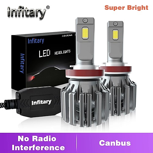 

Infitary High Power 100W 12000LM Error Free Canbus Super Bright Car Headlight Lamp H1 H11 led H7 H27 880 9005 HB3 9006 HB4 Car Bulb Light