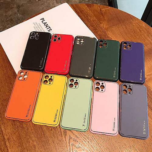 

Phone Case For Apple Back Cover iPhone 12 Pro Max 11 SE 2020 X XR XS Max 8 7 Shockproof Solid Color TPU