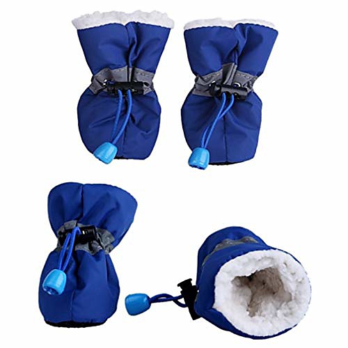 

winter pet shoes anti-slip waterproof small dog rain snow boots thick warm footwear puppy socks