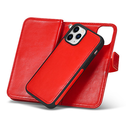 

Phone Case For Apple Full Body Case Leather Wallet Card iPhone 12 Pro Max 11 SE 2020 X XR XS Max 8 7 6 Wallet Card Holder Shockproof Solid Color PU Leather