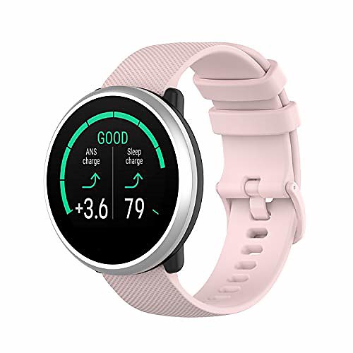

silicone sport watchband replacement band accessory watch strap bracelet compatible for polar ignite fitness watch (pink)