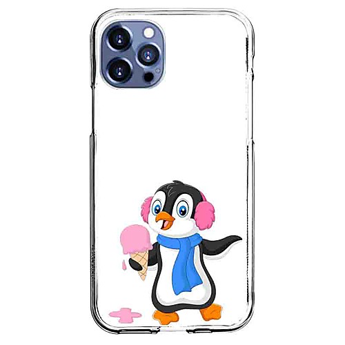 

Penguin Phone Case For Apple iPhone 12 iPhone 11 iPhone 12 Pro Max Unique Design Protective Case and Screen Protector Shockproof Back Cover TPU