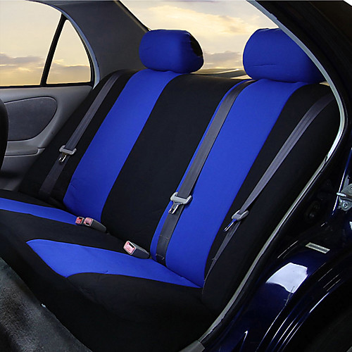 

Car Seat Covers Set for Auto Truck Van SUV - Polyester Airbag Compatible Universal Fit (Light Blue 9-Pieces)