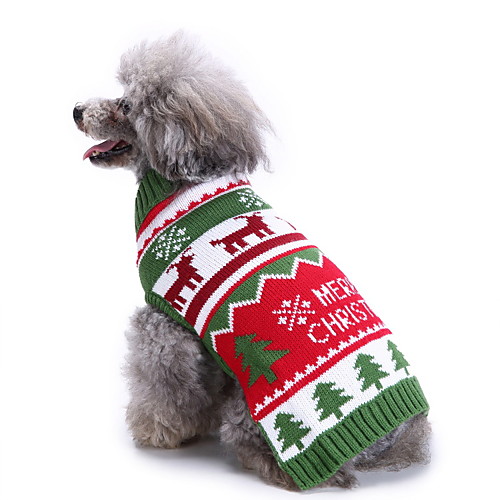 

Dog Cat Costume Sweater Christmas Costume Santa Claus Elk Santa Claus Cosplay Funny Christmas Party Winter Dog Clothes Puppy Clothes Dog Outfits Breathable Yellow Blue Green Costume for Girl and Boy