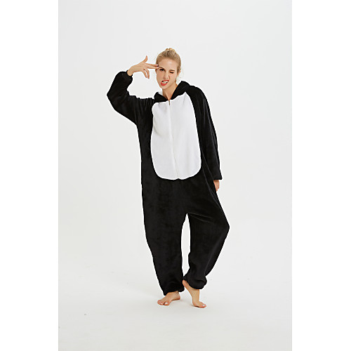 

Kid's Adults' Kigurumi Pajamas Husky Onesie Pajamas Flannel Fabric Black Cosplay For Men and Women Boys and Girls Animal Sleepwear Cartoon Festival / Holiday Costumes