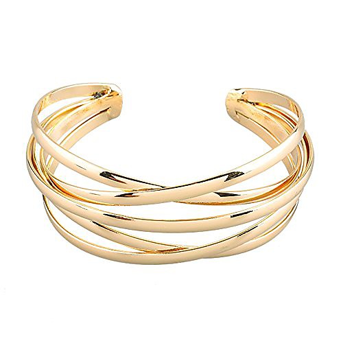 

bangle bracelet open cuff style gold one size