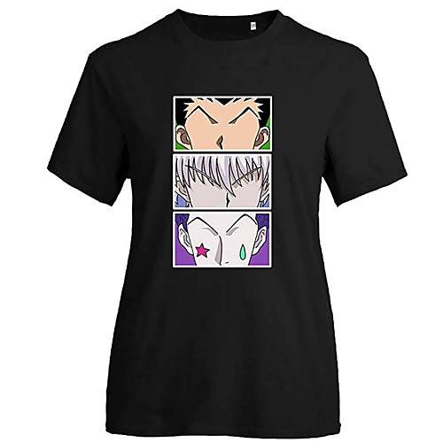 

Inspired by Hunter X Hunter Hisoka Killua Zoldyck Cosplay Costume T-shirt Polyester / Cotton Blend Graphic Prints Printing Harajuku Graphic T-shirt For Women's / Men's