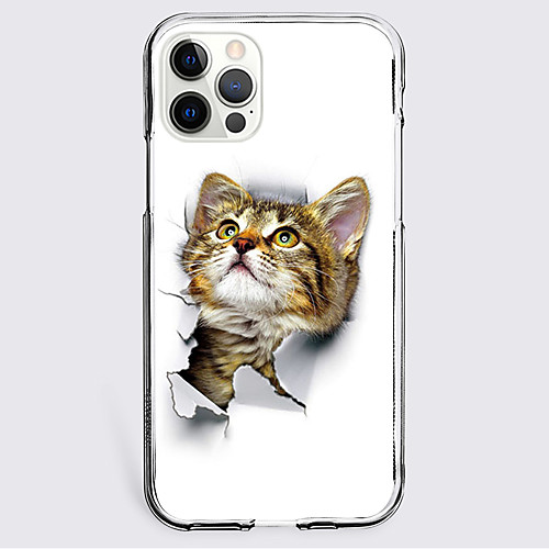 

Cat Animal Phone Case For Apple iPhone 12 iPhone 11 iPhone 12 Pro Max Unique Design Protective Case Shockproof Back Cover TPU