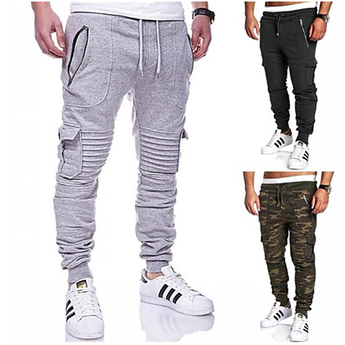 

Men's Sweatpants Joggers Jogger Pants Track Pants Casual Bottoms Harem Drawstring Cotton Winter Fitness Running Active Training Jogging Exercise Breathable Soft Sport Graffiti ArmyGreen Dark Gray