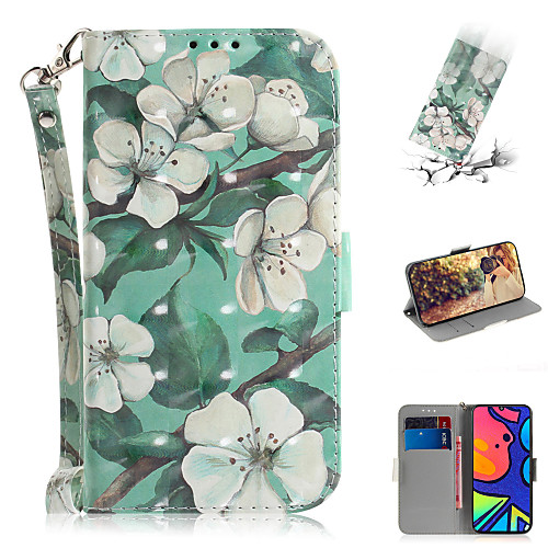

Phone Case For Samsung Galaxy Full Body Case Leather S20 Plus S20 Ultra S20 Note 20 Ultra A51 S10 Lite A20s A70S A71 Galaxy A11 Shockproof Cartoon Flower / Floral PU Leather TPU