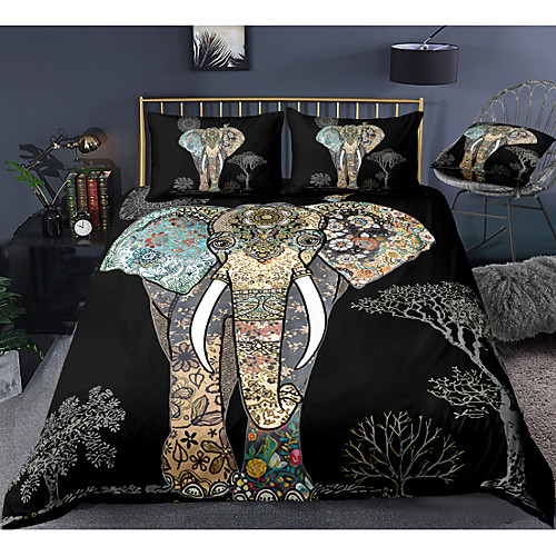 

Print Home Bedding Duvet Cover Sets Soft Microfiber For Kids Teens Adults Bedroom Animal 1 Duvet Cover 1/2 Pillowcase Shams