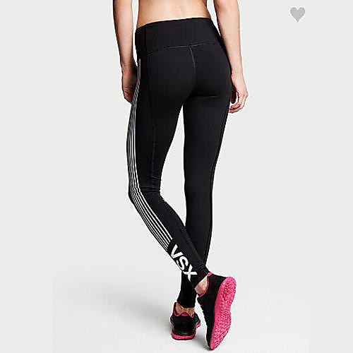 

Women's Basic Casual Comfort Daily Gym Leggings Pants Striped Ankle-Length Patchwork Print Black
