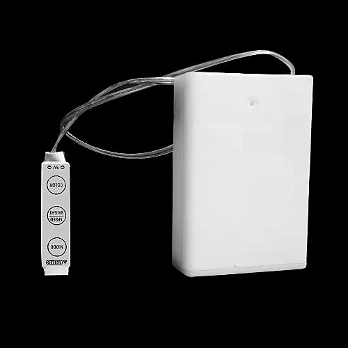 

1pc diy aa white battery box with 3-key mini rgb controller for 5050 2835 rgb strip light dc5v
