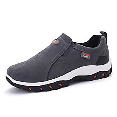 

Men's Trainers Athletic Shoes Sporty Athletic Walking Shoes PU Non-slipping Black Yellow Gray Winter