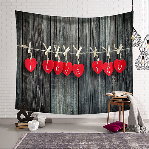 

Valentine's Day Wall Tapestry Art Decor Blanket Curtain Hanging Home Bedroom Living Room Decoration Heart