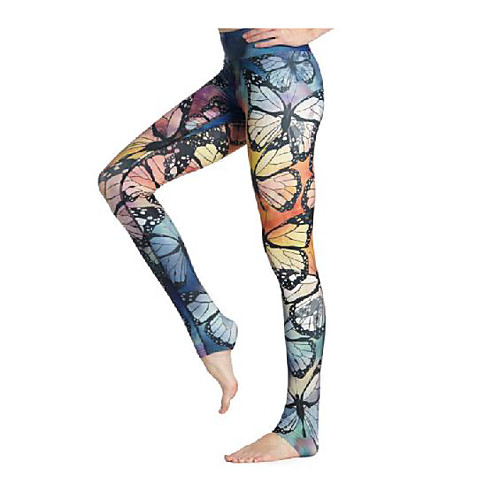 

Women's Basic Chino Comfort Daily Gym Leggings Pants Animal Full Length Print Royal Blue