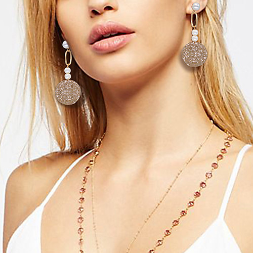 

Women's Drop Earrings Hoop Earrings Earrings Chandelier Holiday Fashion Birthday Luxury Elegant Fashion Classic Punk Pearl Earrings Jewelry Gold For Birthday Street Date Festival 1 Pair