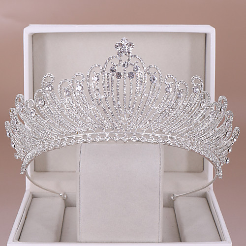 

Wedding Bridal Rhinestone / Alloy Headpiece with Crystal 1 PC Wedding Headpiece