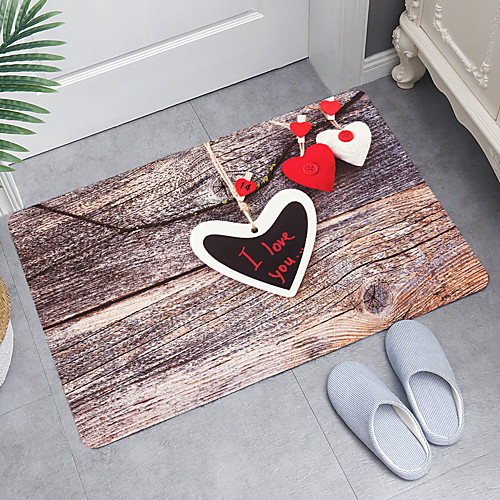 

love wooden branches digital printing floor mat modern bath mats nonwoven memory foam novelty bathroom