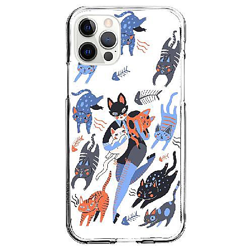 

Cat Animal Phone Case For Apple iPhone 12 iPhone 11 iPhone 12 Pro Max Unique Design Protective Case Shockproof Back Cover TPU
