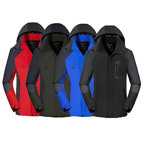 

ski jackets for men,autumn winter detachable breathable waterproof coat sport outdoor thick warm hoodie shell black