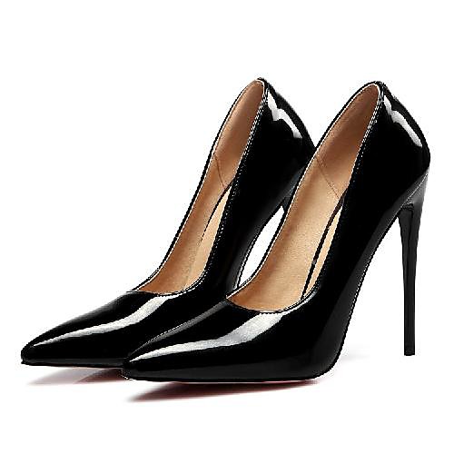 

Women's Heels Stiletto Heel Pointed Toe Daily PU Synthetics Almond Black Red