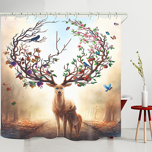 

Shower Curtains & Hooks Modern Polyester New Design 72 Inch