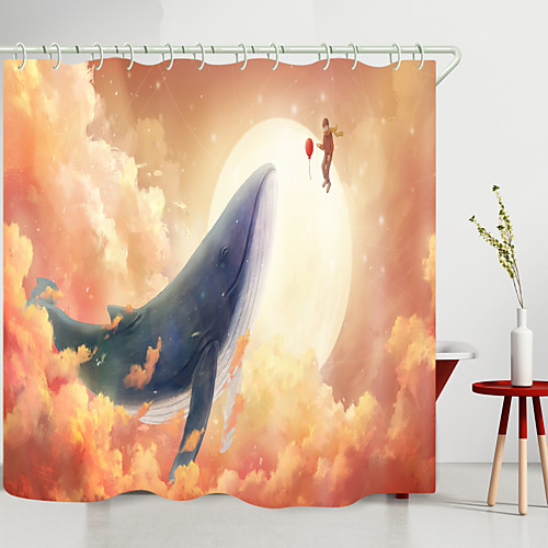 

Shower Curtains & Hooks Modern Polyester New Design 72 Inch