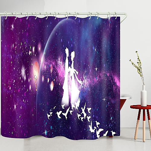 

Shower Curtains & Hooks Modern Polyester New Design